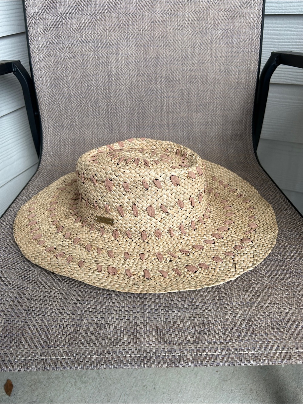 LORNA MURRAY Palmy Island 100% Natural Raffia Straw Hat. Australian design. OSFA